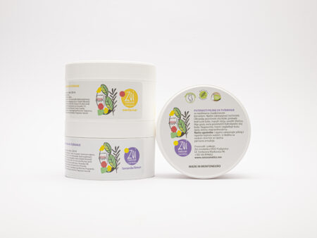 Puterasti Piling za tuširanje sa maslinama i bademovim kernelom